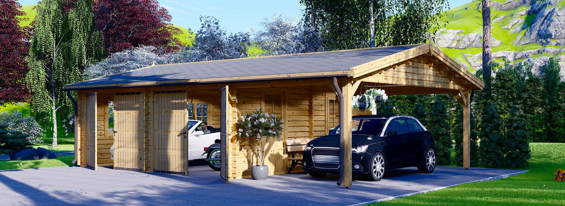 Montažne drvene garaže