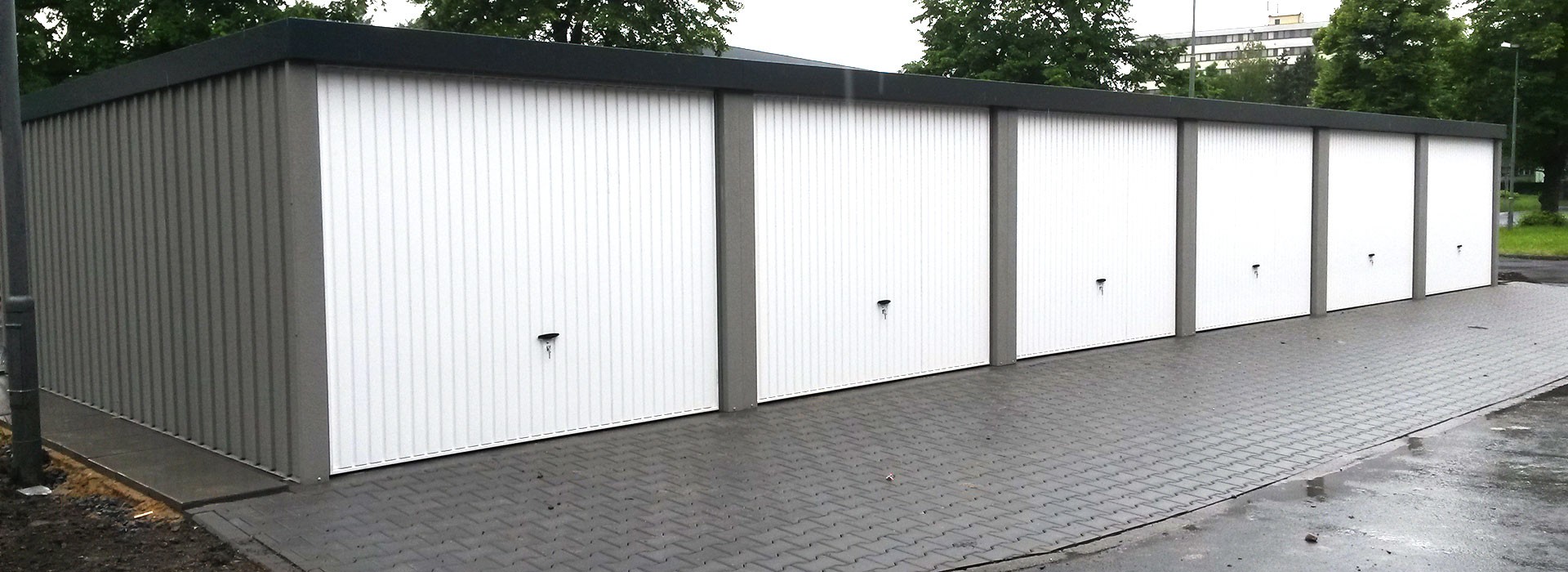 Montažne metalne garaže sa žbukom