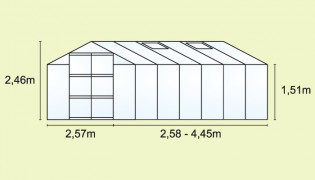 Uran 6700 stakleničkih staklo 3 mm zeleni