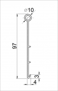 Vrt rubnik plastike GARDEN JUNIOR 12 m crna