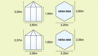 Vrt paviljon HERA 9000 zelena