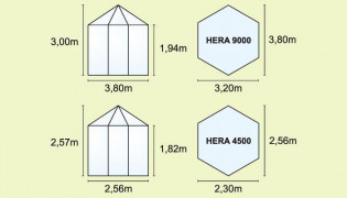 Vrt paviljon VITAVIA HERA 9000 crna