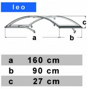 Ulaz nadstrešnice LEO 160/90 Brown