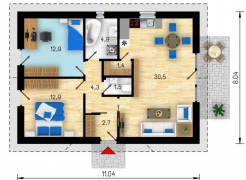 BUNGALOVI 88 m² HOBBYTEC