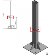 Čelične prirubnice 120 cm