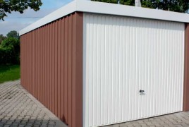 Garaža sa žbukom i ravnim krovom Siebau GmbH 297x596 cm