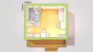 Ležaljka 33 m²