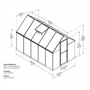 Palram multiline 6x10 polikarbonat stakleničkih