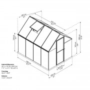 Palram multiline 6x8 Polikarbonat stakleničkih