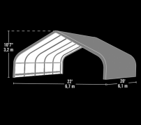 Sklonište za konje Šemík 680x730x380cm 50m²