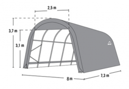 Azil Okrugli okvir Garaža 58 m²