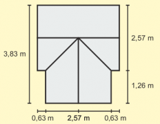 Stakleničkih Sirius 295 x 214 cm srebro