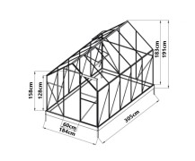 Staklenici Beta Delphini 190x315 cm