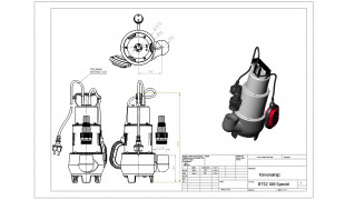 Elpumps BTSZ 400 sump pumpa u septičku slobodan protok