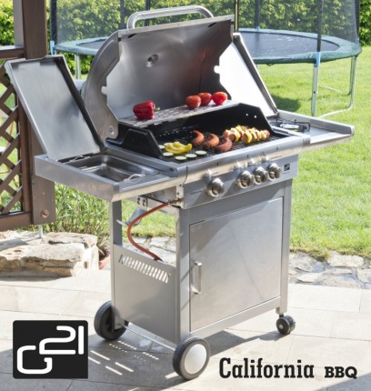 California BBQ plinski roštilj Premium linija, 4 plamenika + besplatno ventil za smanjenje