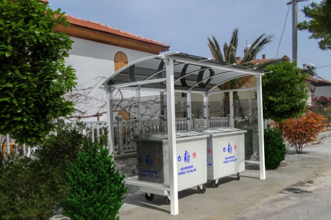 Sklonište za dustbins 3,5x1,9m