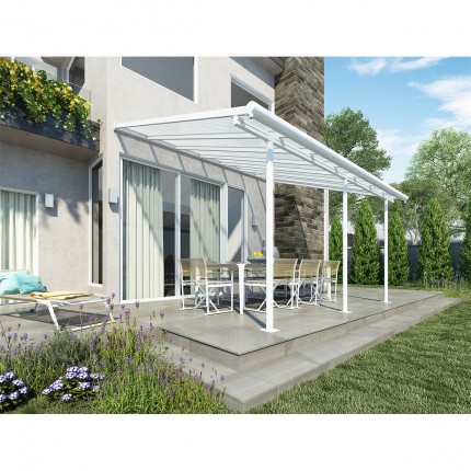 Palram Sierra 4200 bijela 3 x 4,25 aluminij (montirana) pergola