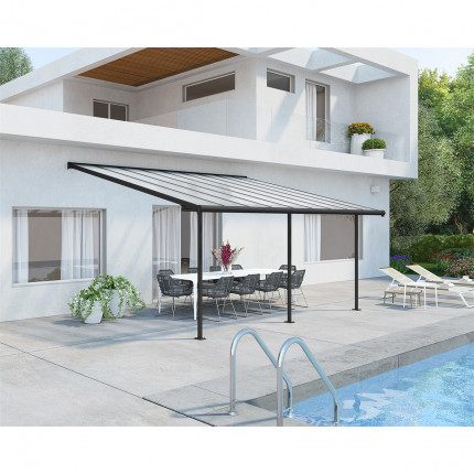 Palram Sierra 5400 siva 3 x 5,46 aluminij (montirana) pergola